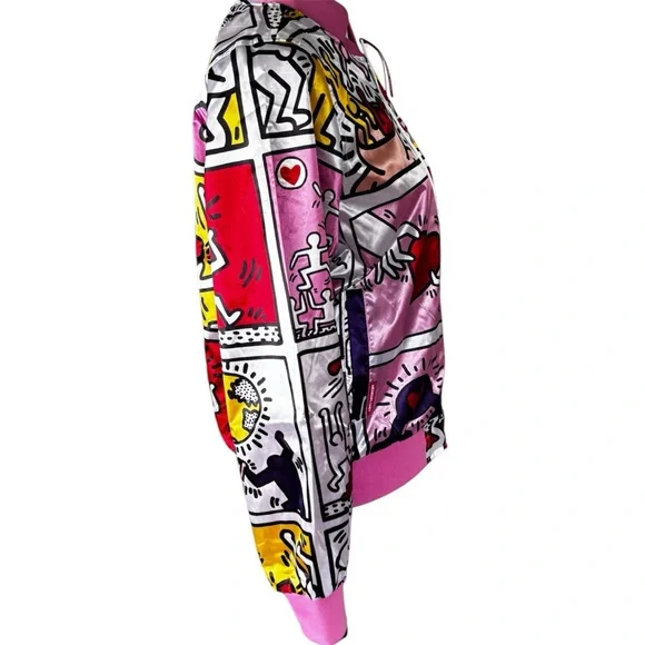 Members Only Vibrant Graphic Bomber Jacket - Picture 7 of 8